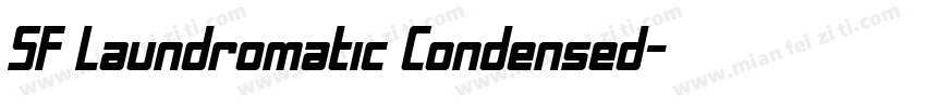 SF Laundromatic Condensed字体转换